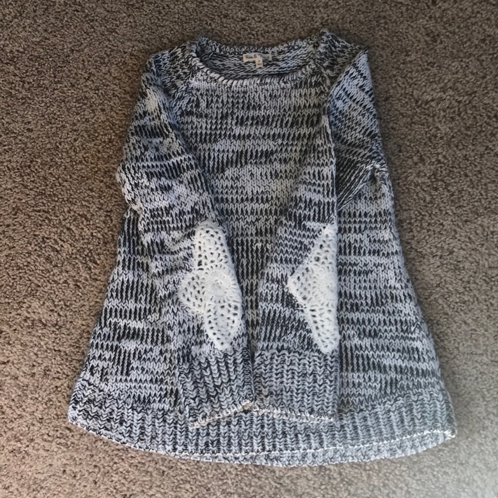Black and white sweater
